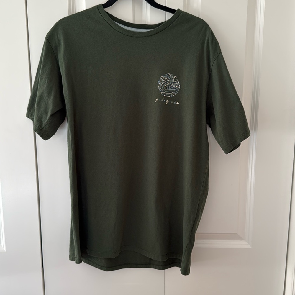 Men’s Patagonia Only Earth CTA Organic Cotton Tee, size medium green
